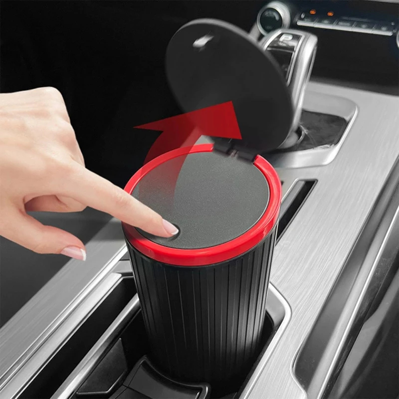 Waterproof Car Trash Can With Lid - Мусорная корзина для автомобиля, настенная круглая