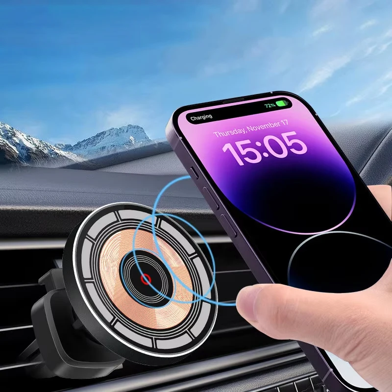 Автомобильное магнитное беспро – обзор и цена Wireless Car Charger Mount Fast Charging
