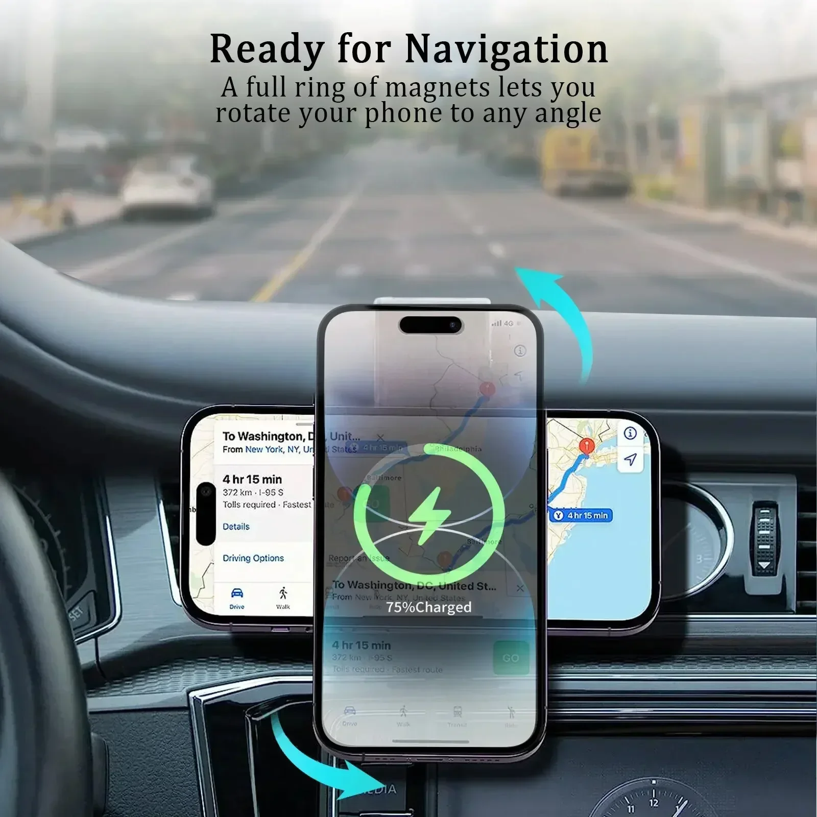 Автомобильное магнитное беспро – обзор и цена Wireless Car Charger Mount Fast Charging