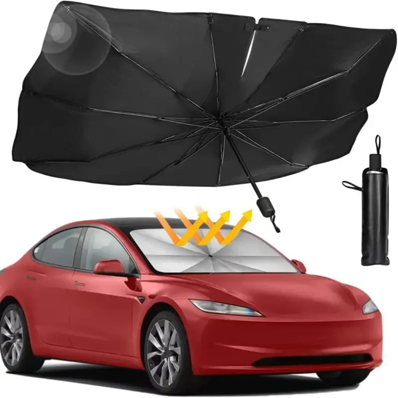 Солнцезащитный зонт для лобово – обзор и цена Car Sunshade Windshield Umbrella Foldable