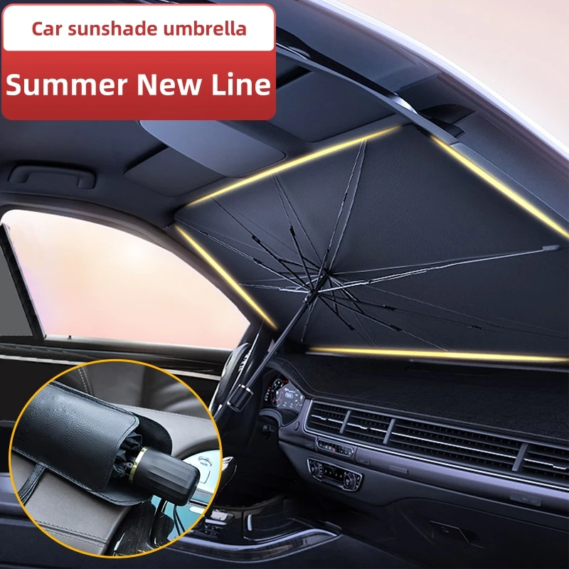 Солнцезащитный зонт для лобово – обзор и цена Car Sunshade Windshield Umbrella Foldable