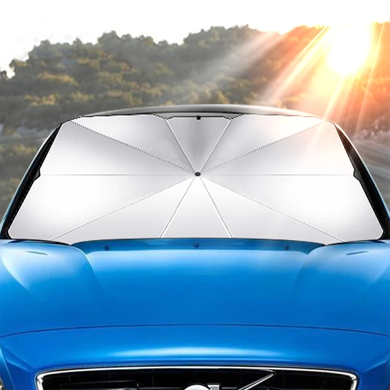Солнцезащитный зонт для лобово – обзор и цена Car Sunshade Windshield Umbrella Foldable