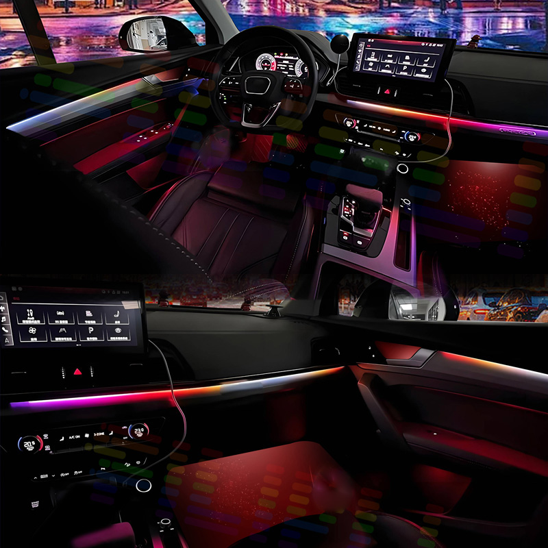 6-в-1 подсветка салона для BMW – обзор и цена Led Ambient Interior Car Lights App Control
