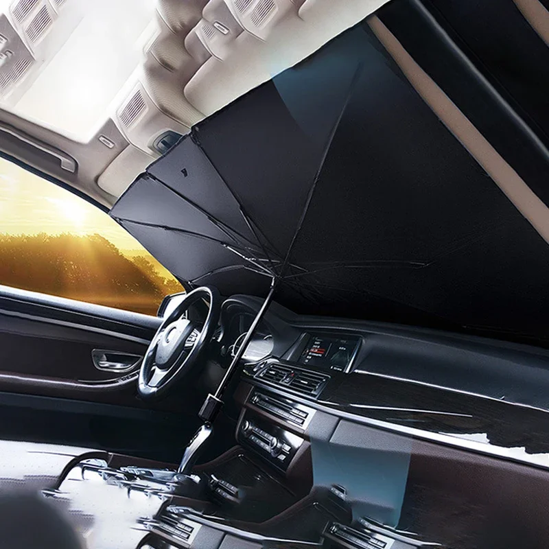 Автомобильный солнцезащитный э – обзор и цена Car Sunshade Windshield Umbrella Foldable