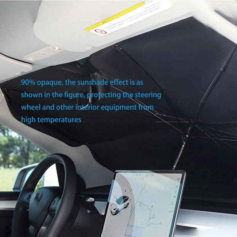 Автомобильный солнцезащитный э – обзор и цена Car Sunshade Windshield Umbrella Foldable